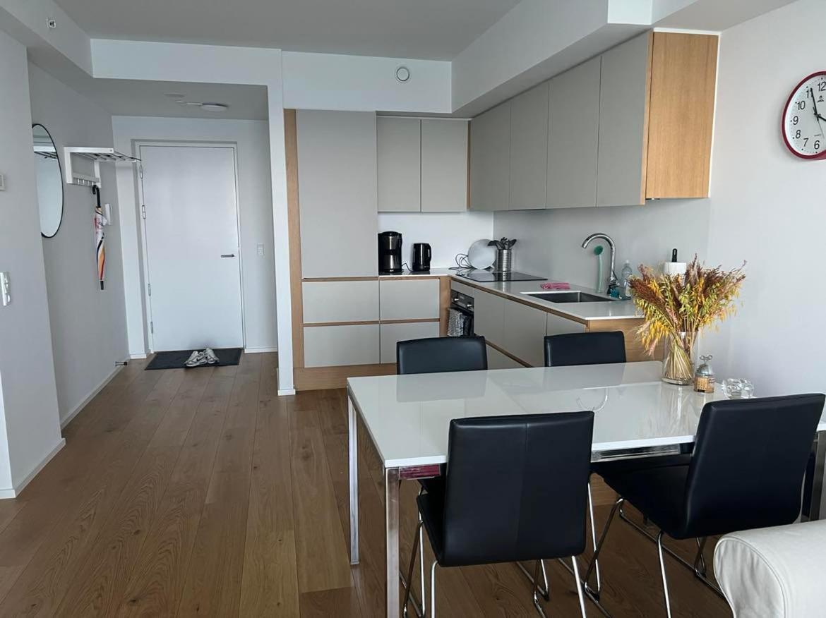 26-Etage Lejlighed Med Utrolig Havudsigt Århus Esterno foto