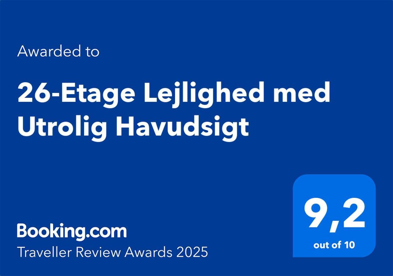 26-Etage Lejlighed Med Utrolig Havudsigt Århus Esterno foto